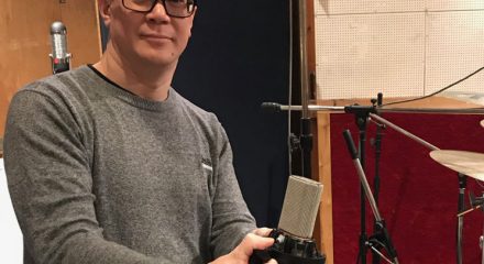 Adrian Hall with an Austrian Audio OC818